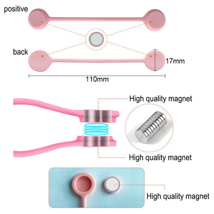 3-Pack Multi-Function Earphone Cord Winder: Magnetic Cable Holder Clips for Organized and Tangle-Free Headphones