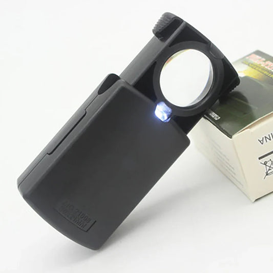Portable 30X LED Magnifier — Acrylic Lens for Jewelry Appraisal, Reading, Sewing & Seniors