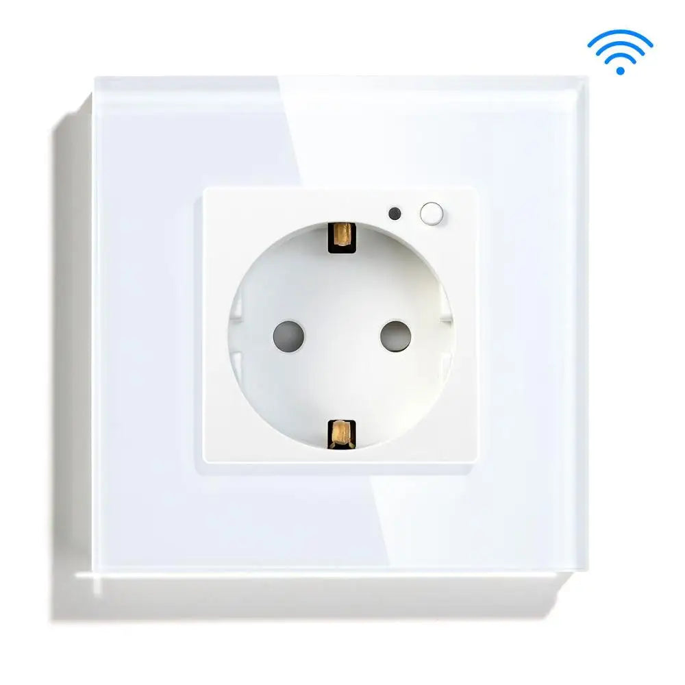 Bseed Smart WiFi Socket – EU Standard Intelligent Outlet, Compatible with Tuya App, Google & Alexa, Timer Function Home Improvement Plug