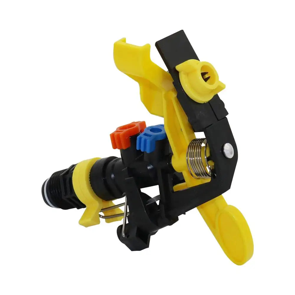 Adjustable Spiked Rocker Impact Sprinkler: 360 Degrees Rotary Jet for Garden & Agriculture Watering - Lawn Irrigation Nozzle for Efficient Watering