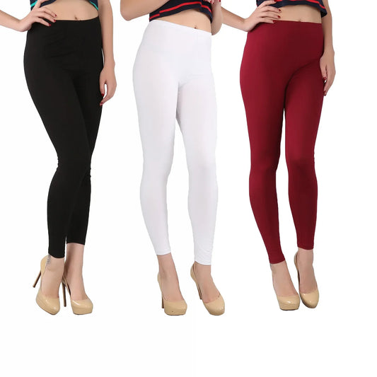 2023 Women's Bamboo Fiber High Elastic Slim Leggings – Plus Size 2XL-7XL, Spring & Summer Fashion