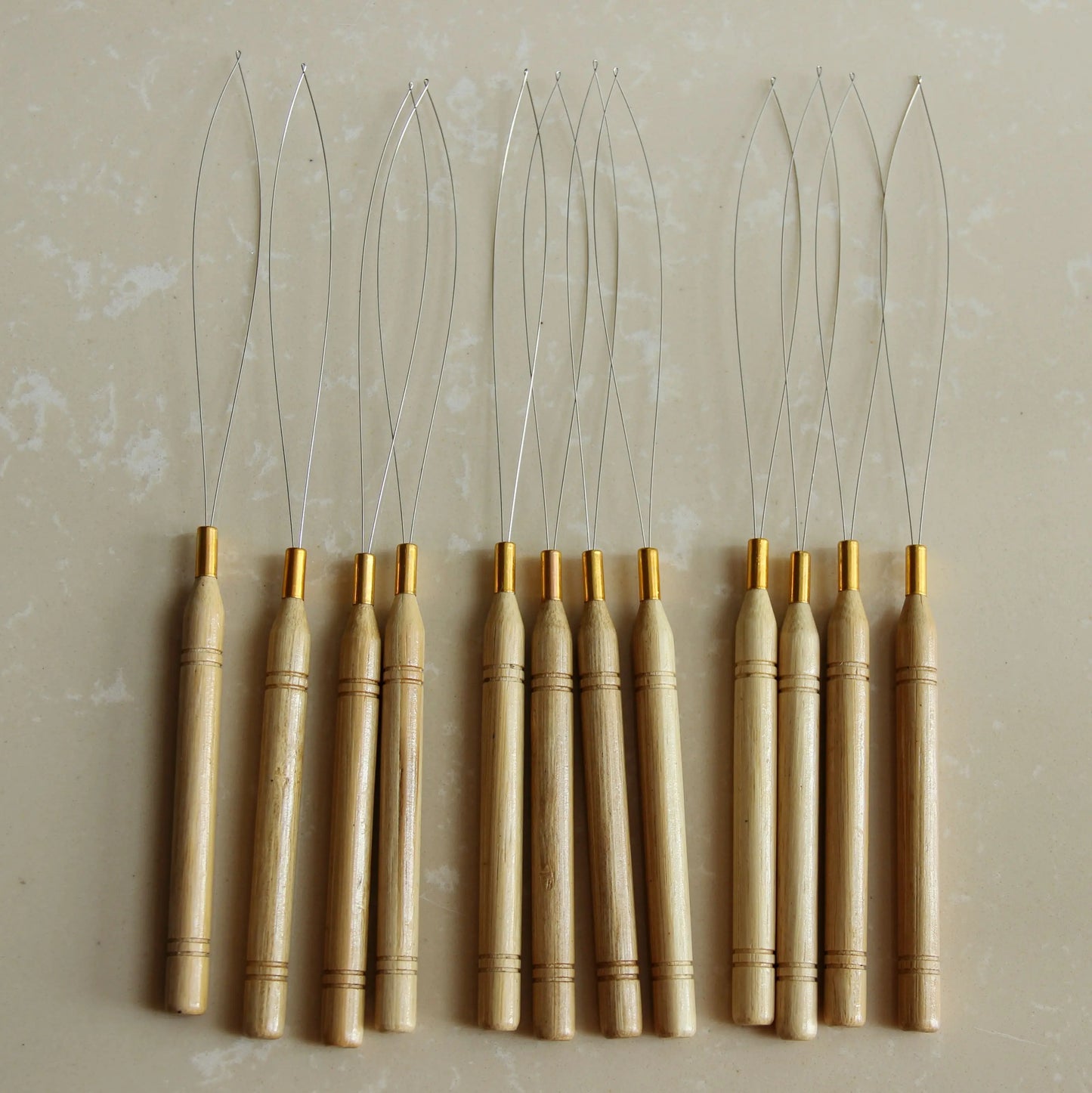 Micro Rings Loop Threader Needle: Hair Extension Tool - Compatible with Hair Plier Beads, Crochet Hook Loop for Micro Ring Installation