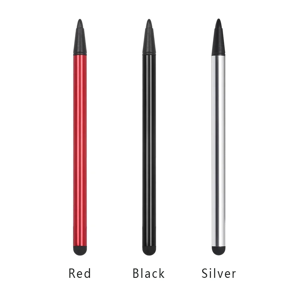 2 in 1 Capacitive Stylus Pen - Touch Screen Pencil for Tablets and Phones | High Precision Multicolor for iPad, Samsung, PC