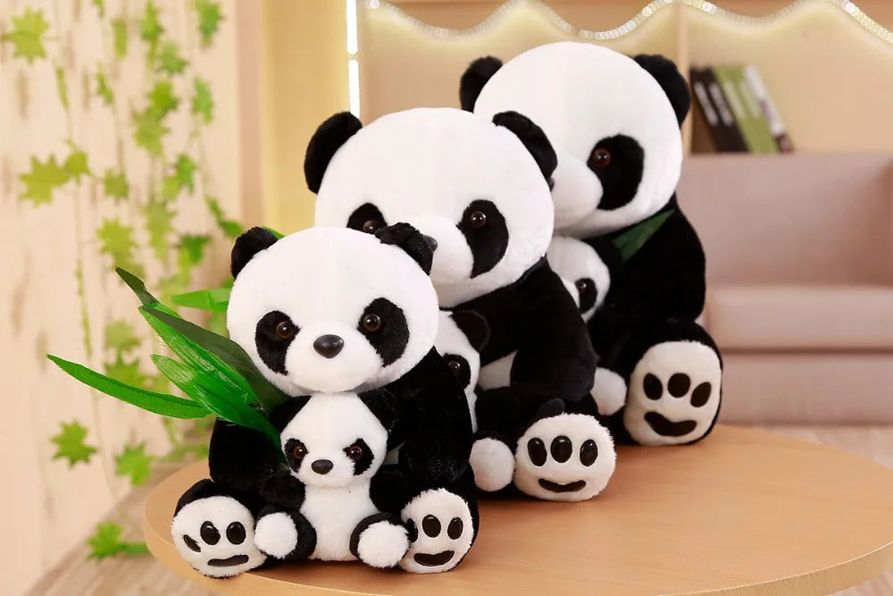 Panda Plush Toy Set - Cute Mother & Son Stuffed Animals for Kids, Girls, Gifts & Home Decor