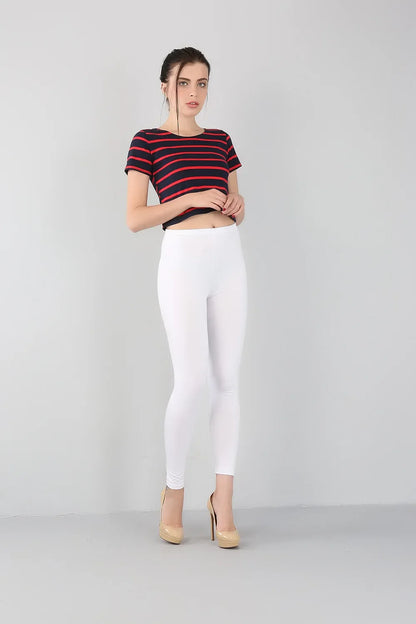 2023 Women's Bamboo Fiber High Elastic Slim Leggings – Plus Size 2XL-7XL, Spring & Summer Fashion