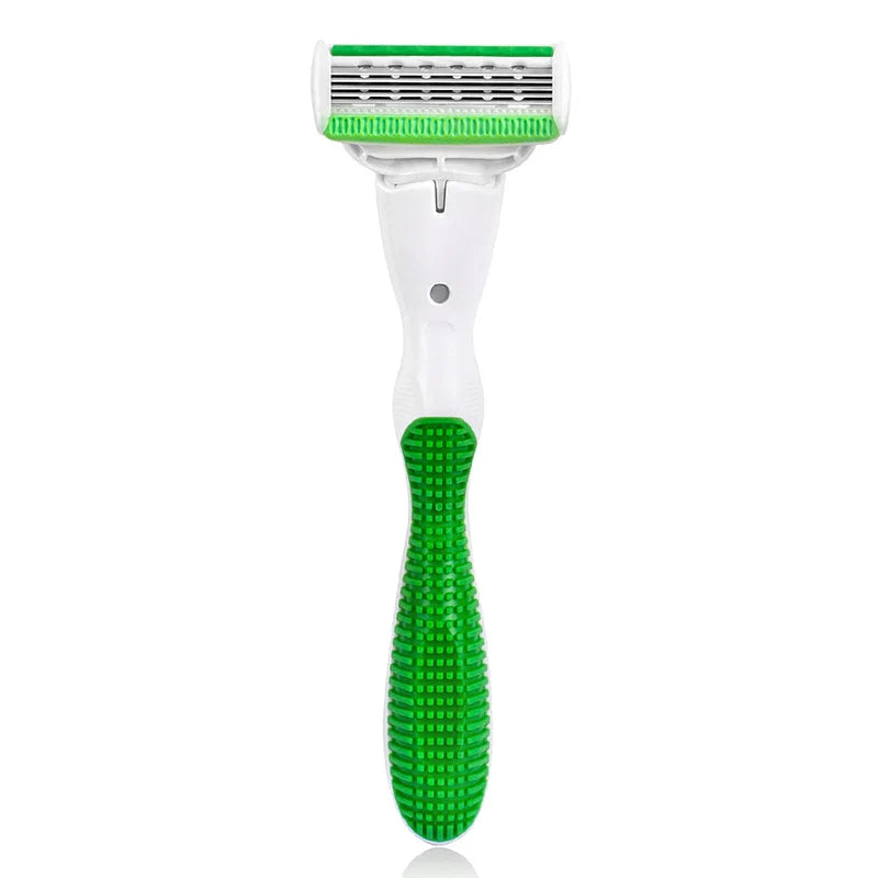QShave Green Series Women’s Razor — 5-Layer X5 Blade Hair Remover for Bikini & Legs, Valentine’s Day Gift