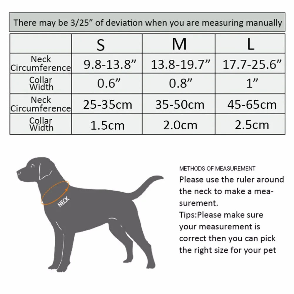 Truelove Reflective Dog Collar Set – Adjustable, Padded Soft Nylon for Small, Medium & Large Dogs, TLC5271