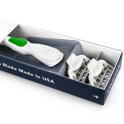 QShave Green Series Women’s Razor — 5-Layer X5 Blade Hair Remover for Bikini & Legs, Valentine’s Day Gift