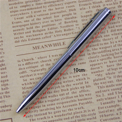 Mini Metal Ballpoint Pen – Pocket-Size Rotating Portable Oil Pen for Smooth Writing