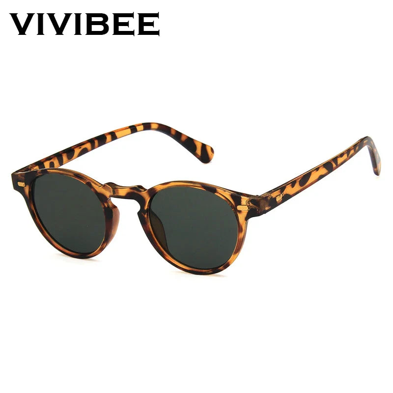 VIVIBEE 2025 Fashion Oval Small Sunglasses – Classic UV400 Clear Transparent Shades for Men & Women
