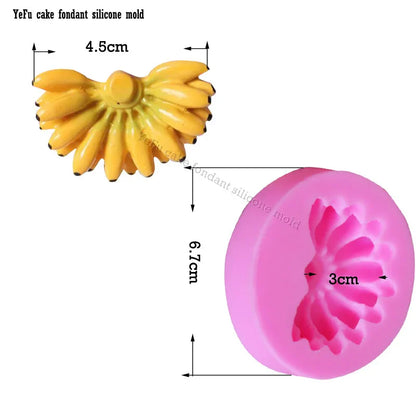 3D Banana Chocolate Candy Silicone Soap Mold – Sugarcraft Cake Tool & Kitchen Baking Accessory F0877