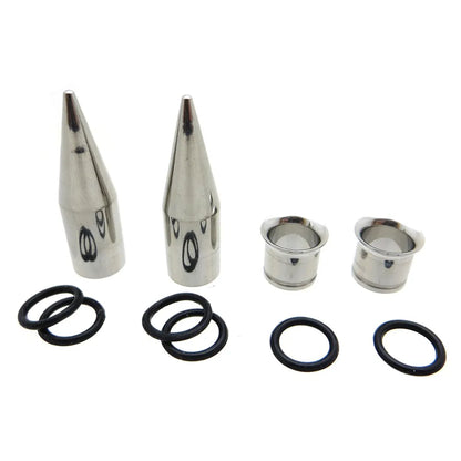 36Pcs/Lot Ear Gauges Stretching Kit - Stainless Steel Tapers, Plugs, Eyelets - 14G-00G Expander Set for Body Piercings