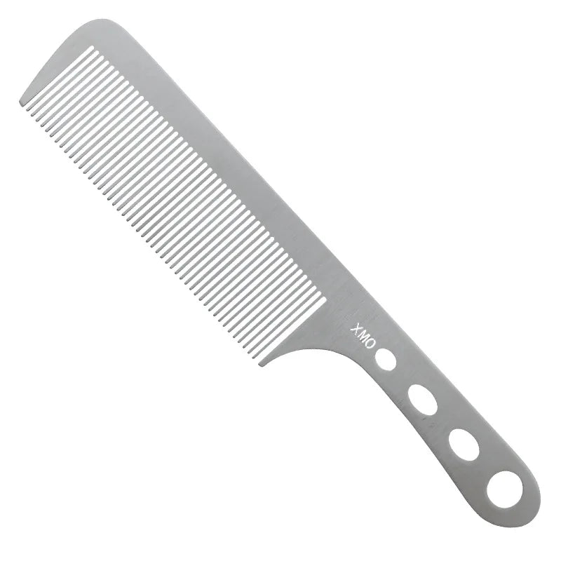 Brainbow Titanium Steel Hair Comb – Professional Anti-Static Salon Hairdressing Brush for Men