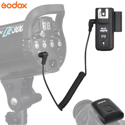 Godox CT-16 16-Channel Wireless Flash Trigger Transmitter & Receiver Set for Canon Nikon Pentax Studio Speedlite