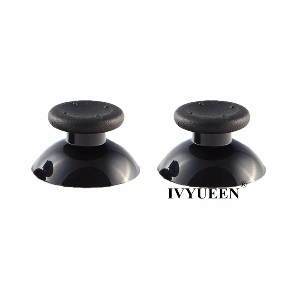 IVYUEEN 100PCS Black Analog Stick Caps – Thumb Grip Covers for PS5, PS4, PS3 & Xbox Controllers