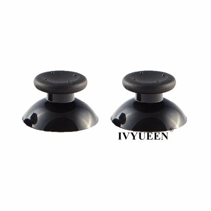 IVYUEEN 100PCS Black Analog Stick Caps – Thumb Grip Covers for PS5, PS4, PS3 & Xbox Controllers