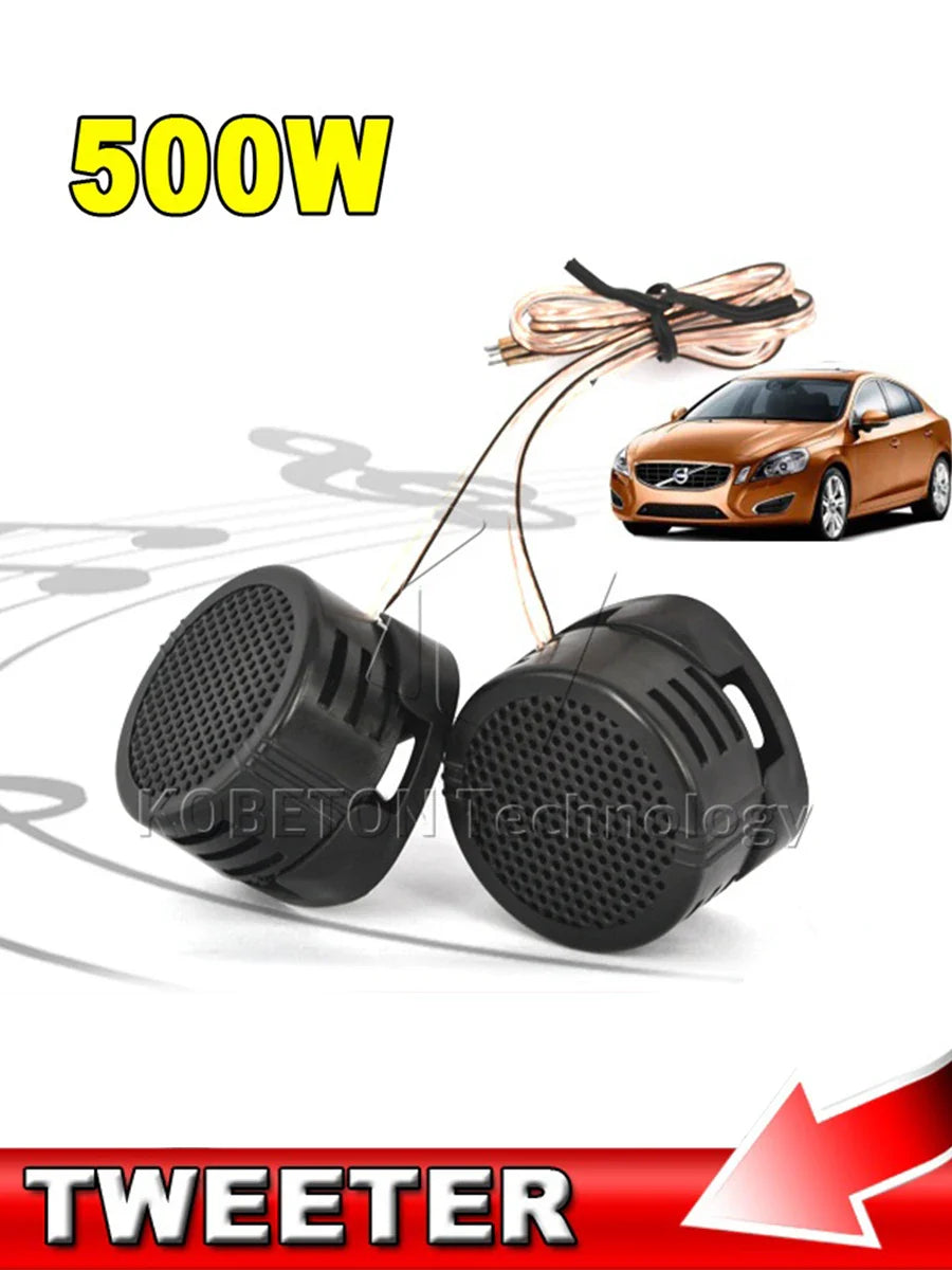 2X Car Mini Dome Tweeter Speakers – Universal High Efficiency, Super Power Loud Audio Sound for Car Tweeters