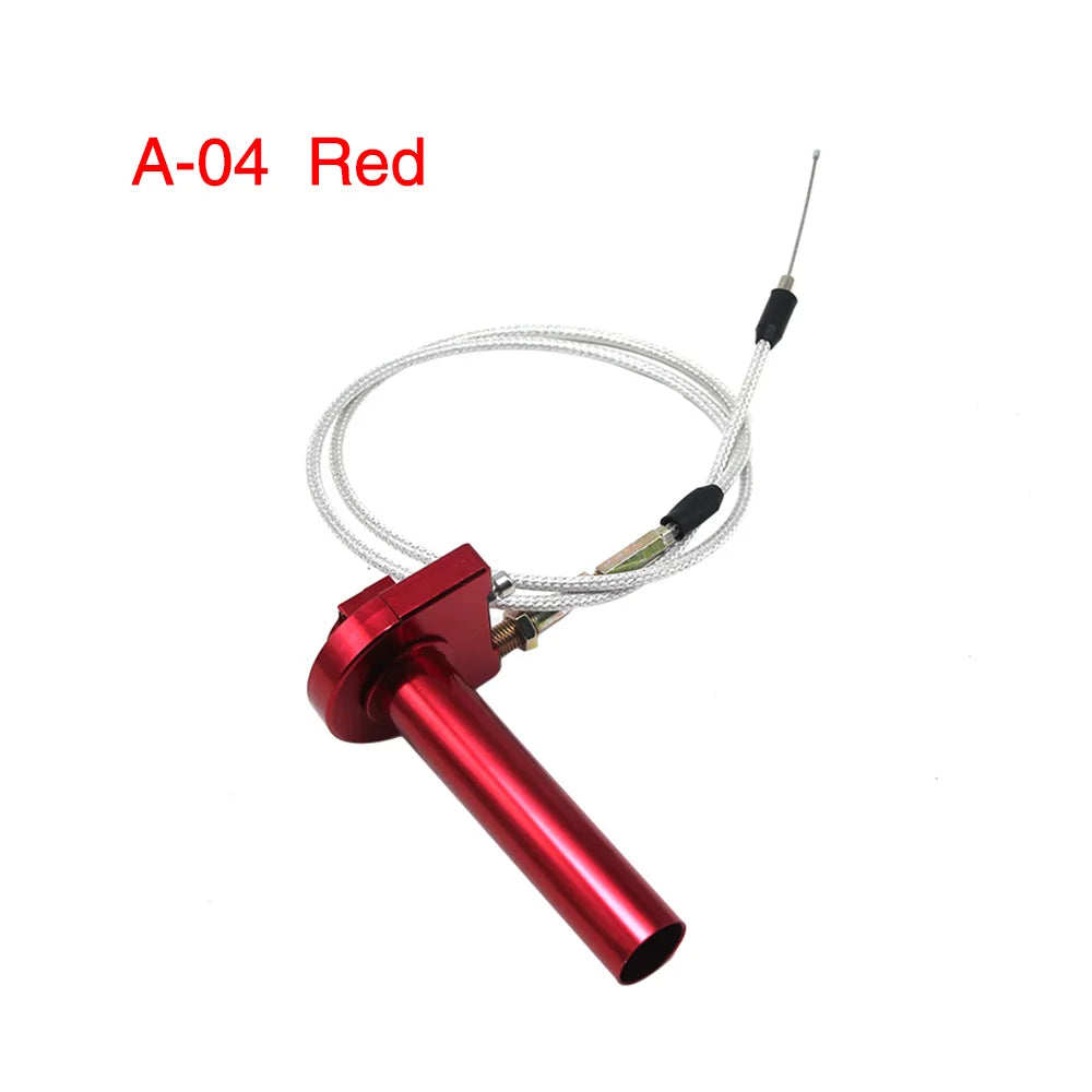 ZSDTRP 7/8" Aluminum Quick Action Throttle Grip Set – Twist Gas Throttle with Cable for 50cc, 110cc, 125cc Dirt & Pit Bikes