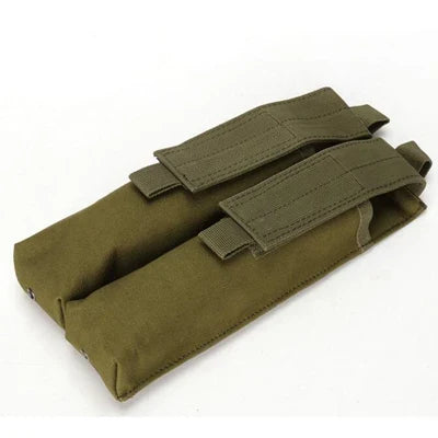 P90 UMP45 Tactical MOLLE Magazine Pouch – 1000D Nylon Double Stack Ammo Carrier Utility Bag for Hunting & Outdoor Use