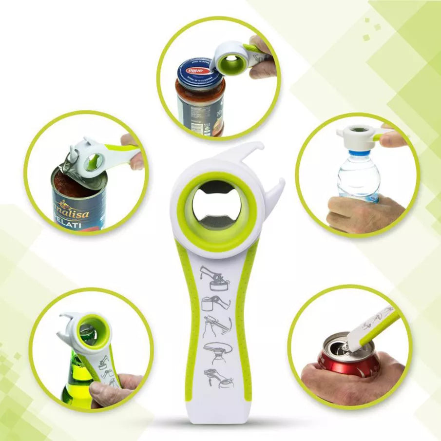 5-in-1 Multi-Function Stainless Steel Can Opener 