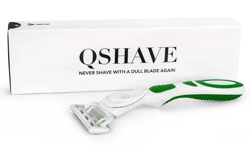 QShave Green Series Women’s Razor — 5-Layer X5 Blade Hair Remover for Bikini & Legs, Valentine’s Day Gift