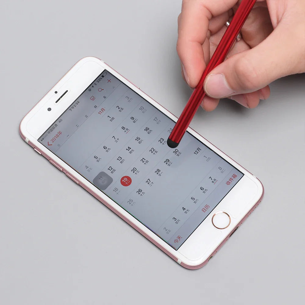 2 in 1 Capacitive Stylus Pen - Touch Screen Pencil for Tablets and Phones | High Precision Multicolor for iPad, Samsung, PC