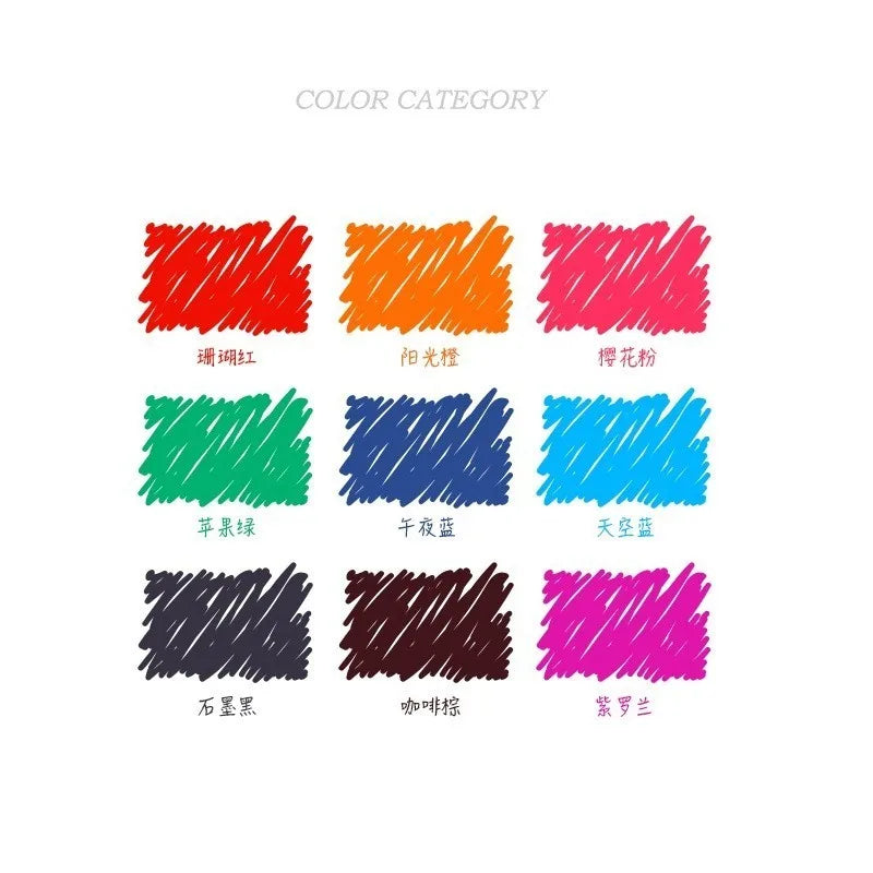 20ml Colorful Smooth Liquid Ink Refill – Bright Comic Ink for Carbon Pens, Office & School Stationery