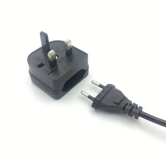 European Euro EU 2 Pin to UK 3 Pin Power Socket Travel Plug Adapter Converter: Charger Power Socket Outlet