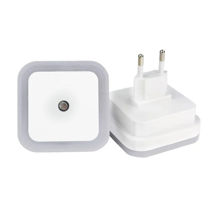 Mini Wireless Sensor LED Night Light – EU/US Plug, Square Design, Ideal for Baby, Children, Living Room, Bedroom, and Corridor