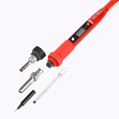 JCD 220V 80W LCD Electric Soldering Iron 908S – Adjustable Temperature with Quality Tips & Soldering Kit
