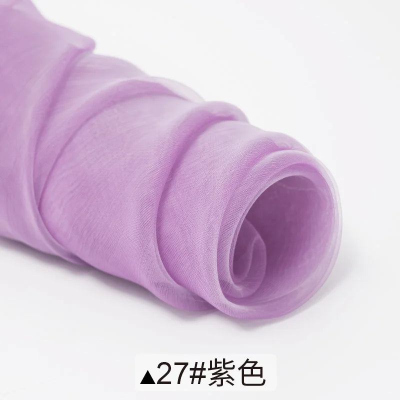 Sheer Organza Fabric Roll - Wedding Party Decoration Material for Romantic Events & Birthday Decor
