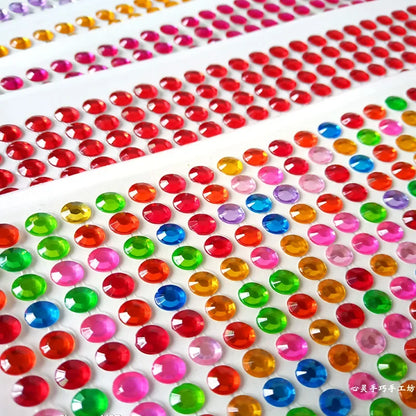 Self Adhesive Rhinestone Stickers - 504/900PCS Acrylic Gems for DIY Crafts & Scrapbooking