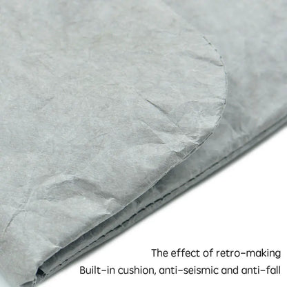 Vintage Laptop & Tablet Bag Cover — Fiber Paper Sleeve Case for iPad Pro 12.9" (3rd/4th Gen), Pro 11, Mini 6 8.3"