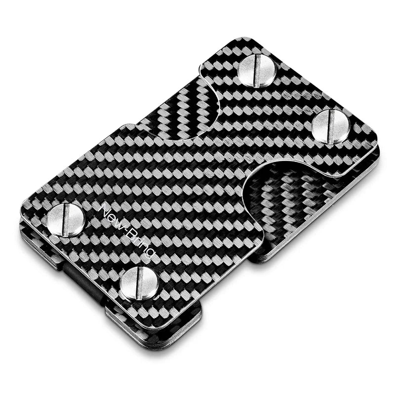 NewBring Multi-Functional Metal Money Clip – Men's Credit Card Wallet with Key Holder