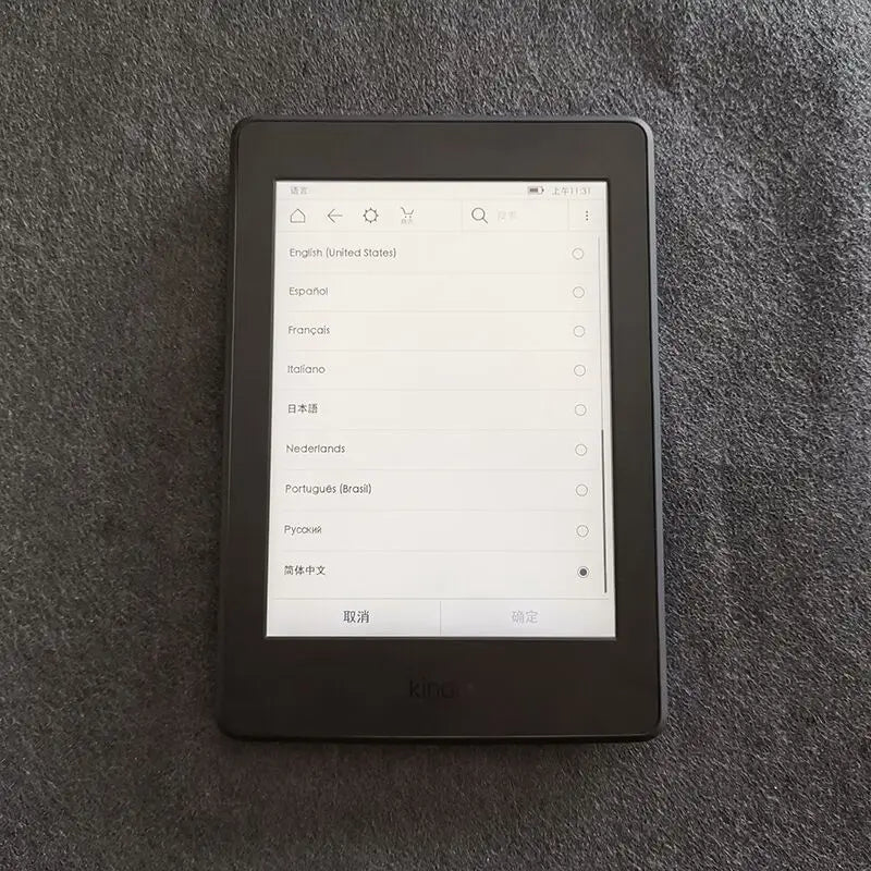 Used Kindle Paperwhite 7th/6th Gen – 6" E-Ink E-book Reader with Built-in Light, Good Condition for Kindle & Kobo