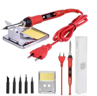 JCD 220V 80W LCD Electric Soldering Iron 908S – Adjustable Temperature with Quality Tips & Soldering Kit