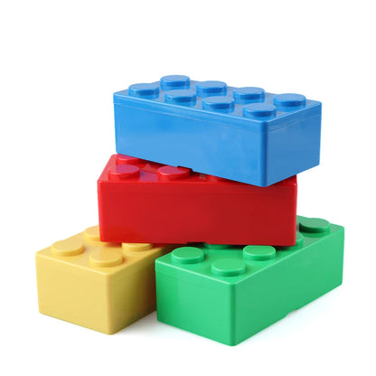Creative Building Block Storage Box – Stackable Space-Saving Plastic Organizer for Desktop & Office Supplies