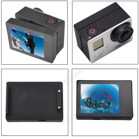 Suptig LCD Screen BacPac for GoPro Hero 3/3+/4 – External Display Viewer Replacement Camera Accessory for Action Recording & Monitoring