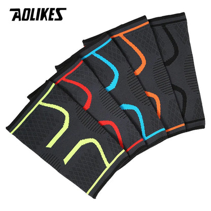 1PCS Fitness Running Cycling Knee Support - Elastic Nylon Sport Compression Knee Pad Sleeve for Basketball, Volleyball