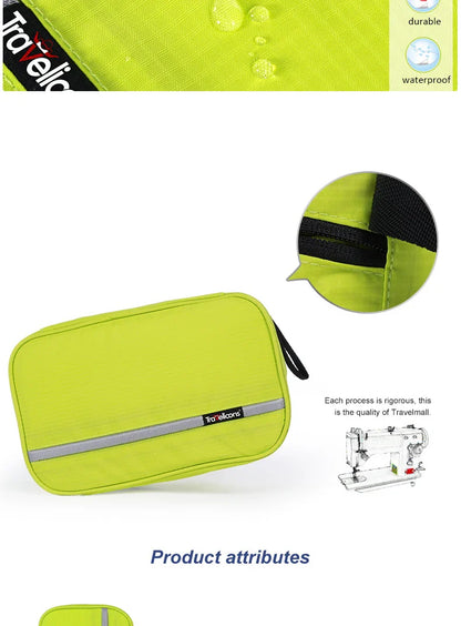 Hanging Travel Toiletry Bag | Organizer Kit for Men & Women with Cosmetics & Makeup Storage