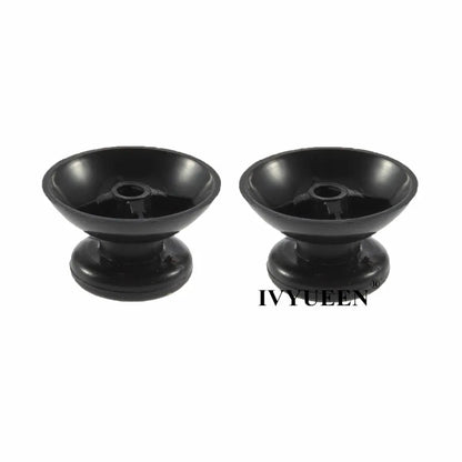 IVYUEEN 100PCS Black Analog Stick Caps – Thumb Grip Covers for PS5, PS4, PS3 & Xbox Controllers