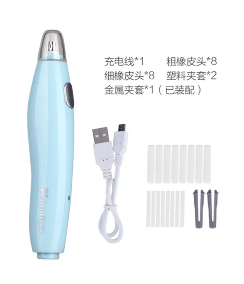 Professional Electric Art Eraser — USB Rechargeable Sketch & Highlight Rubber Pencil Eraser
