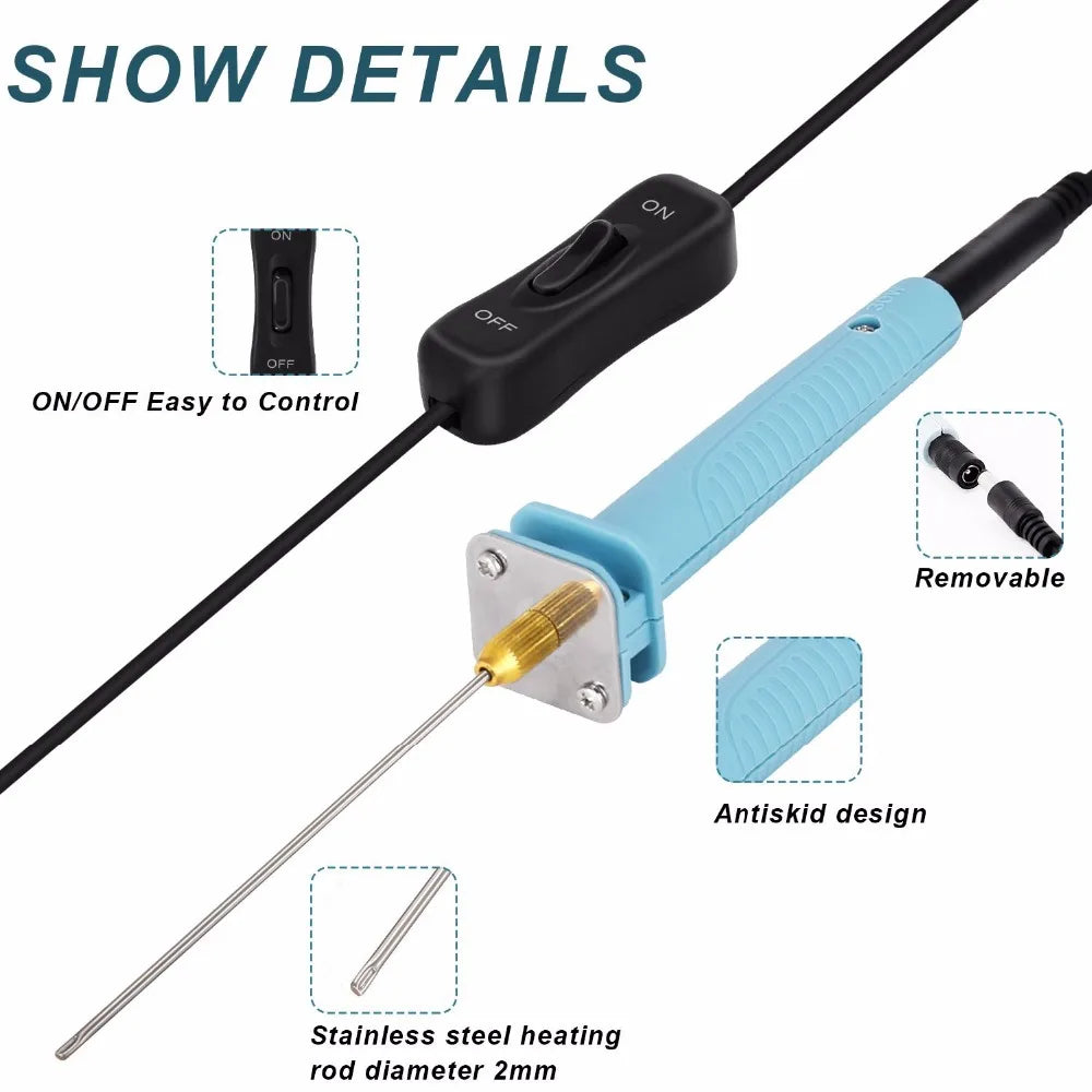 Portable Electric Foam Cutter - Hot Wire Styrofoam Knife for Polystyrene Cutting - Precision Styrofoam Cutting Tool