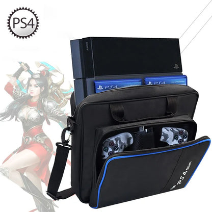 PS4 / PS4 Pro Slim Console Carry Bag - Original Size Shoulder Handbag, Canvas Case for PlayStation 4 Protection