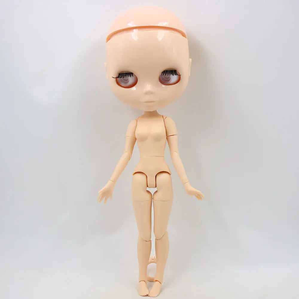 DBS Blyth Doll Toy – 30cm Joint Body Bald Head DIY Doll without Eyechips, Loose Scalp
