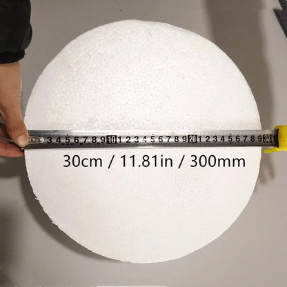 Half Round Styrofoam Foam Balls for DIY Crafts – Solid Polystyrene, 4–30cm for Christmas & Kids Projects