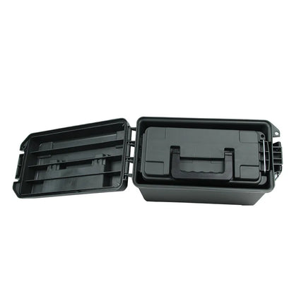 Plastic Ammo Box – Lightweight High-Strength Bullet Storage Case, Weapons Safe, Ammo Can Crate Accessory