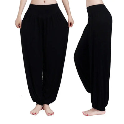 Women's Plus Size Yoga Pants - Colorful Full-Length Leggings for Yoga, Dance, and Tai Chi, Made with Soft Modal Fabric