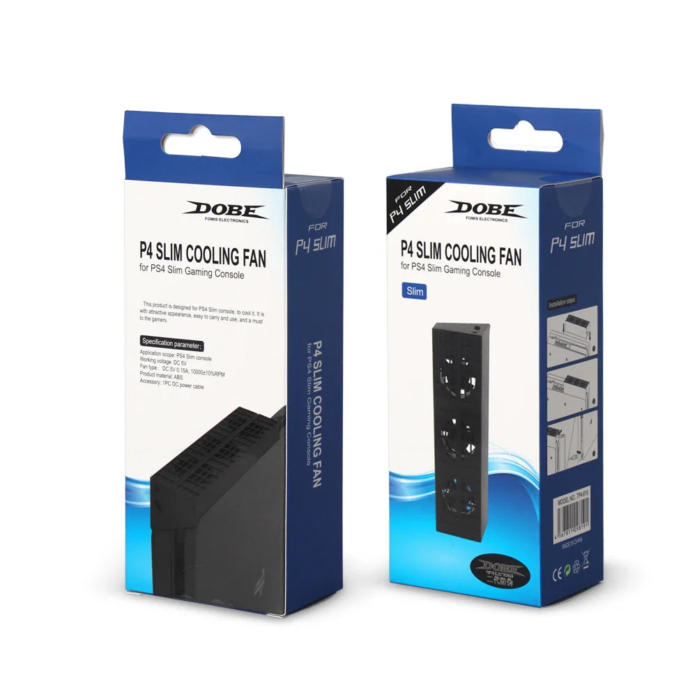 PS4 Slim Cooling Fan with Temperature Control — Game Console Accessory