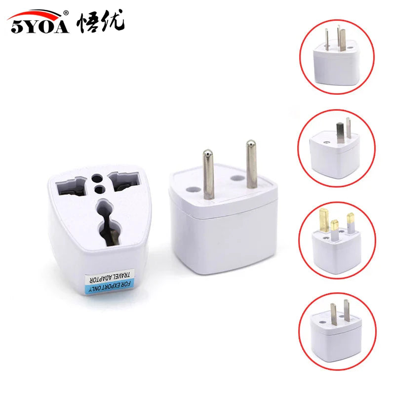 Universal Electric Plug Power Socket Adapter – International Travel Charger Converter for EU, UK, US, AU